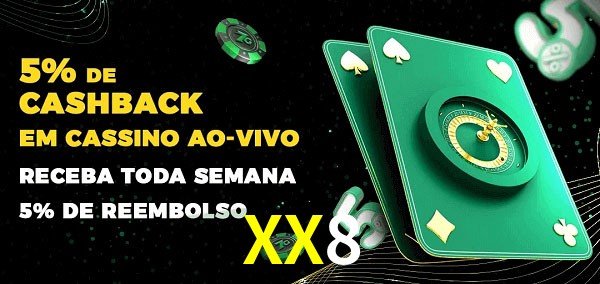 Promoções do cassino ao Vivo XX8